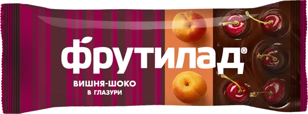 Изображение Батончики фруктово-ягодный Фрутилад вишня шоколад Белое дерево м/у, 40 г