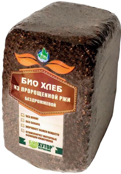 Изображение Хлеб ржаной Тонус из цельного зерна Щепетьева м/у, 500 г