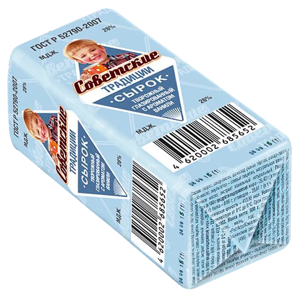 Изображение Сырок творожный 26% Советские традиции с ванилью РостАгроКомплекс м/у, 45 г