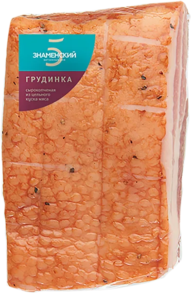 Изображение Мясо свиное сырокопченое Знаменский грудинка Знаменский ООО в/у 