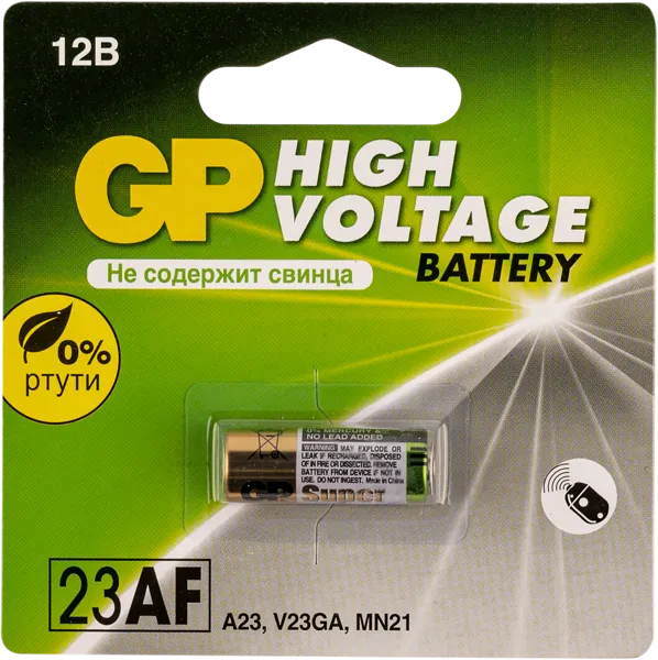 Изображение Батарейка МН21 12 вольт ДжиПи для сигнализации ДжиПи к/у, 1 шт