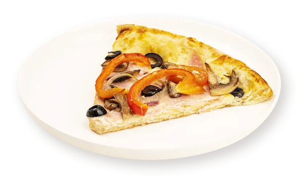 Изображение Пицца на сырном соусе C ветчиной и грибами сегмент СП ТАБРИС м/у, 100 г