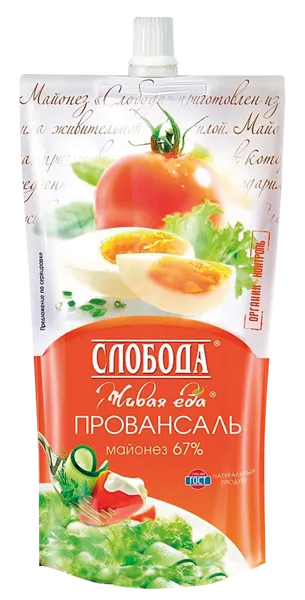 Изображение Майонез 67% Слобода провансаль ЭФКО м/у, 400 г