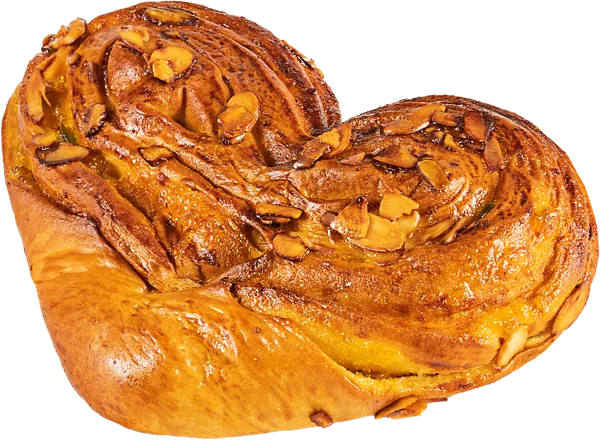 Изображение Плюшка сдобная пшеничная Фирменная с апельсиновой начинкой с цукатами и миндалем СП ТАБРИС м/у, 150 г