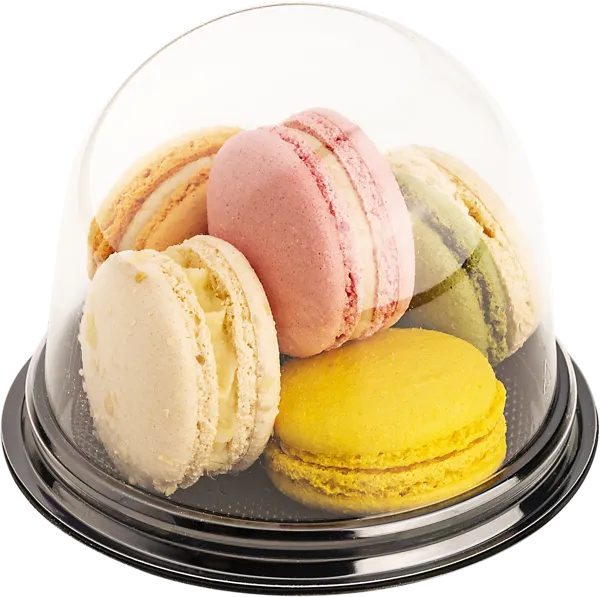 Изображение Пирожные воздушные 1*5 Макарон: манго-маракуйя малина сырный грушевый сливочный СП ТАБРИС п/б, 88 г