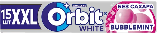 Изображение Жевательная резинка Орбит XXL баблминт Марс м/у, 20,4 г