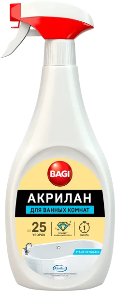 Изображение Средство для ванной Баги акрилан спрей Баги ЛТД п/у, 400 мл