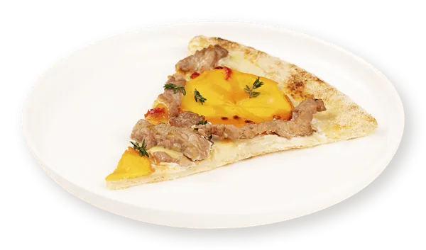 Изображение Пицца на сырном соусе С хурмой и свининой сегмент СП ТАБРИС м/у, 100 г