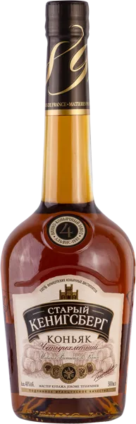 Изображение Коньяк 4 года 40% Старый Кенигсберг Альянс 1892 ВКЗ c/б, 0,5 л