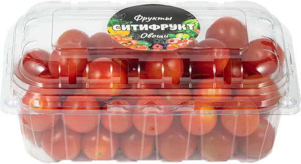 Изображение Овощ  томат черри красный Ситифрукт лоток, 500 г