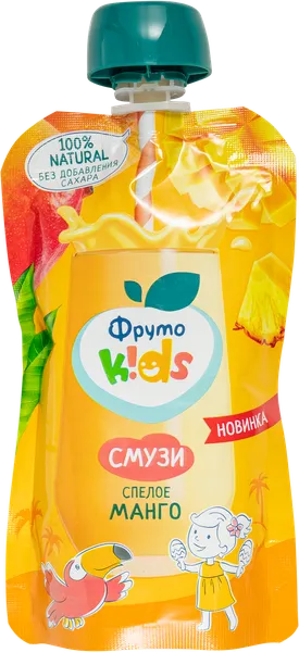 Изображение Десерт с 3-х лет Фрутокидс спелое манго Прогресс пауч, 130 г
