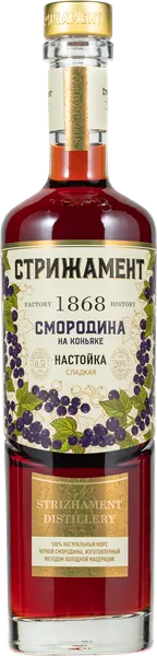 Изображение Настойка на коньяке 20% Стрижамент черная смородина Стрижамент с/б, 0,5 л
