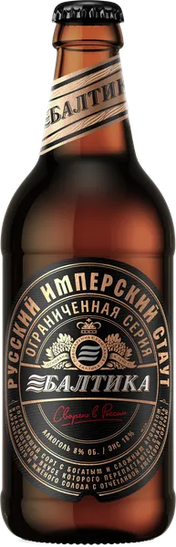 Изображение Пиво темное 8% н/ф Балтика русский имперский стаут Балтика ПК с/б, 0,44 л
