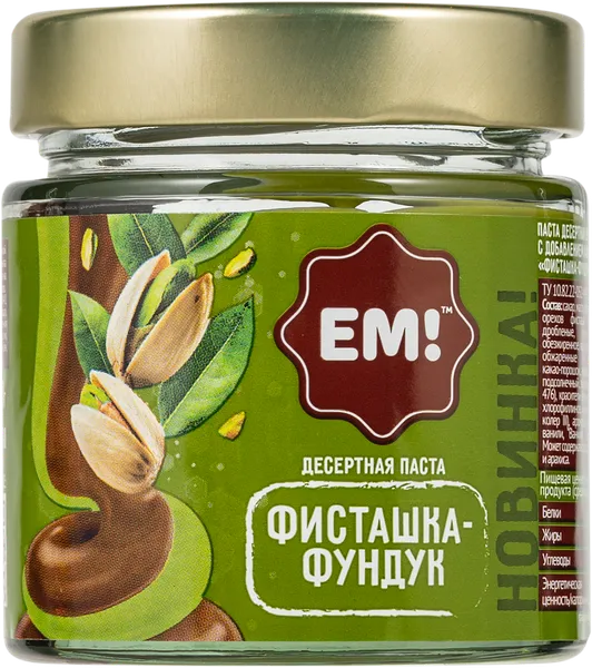 Изображение Паста десертная Ем! фисташка фундук Орехпром с/б, 150 г
