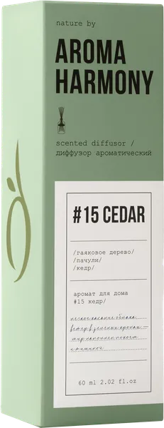 Изображение Аромадиффузор интерьерный Арома Гармони №15 кедр Арома Хоум к/у, 60 мл