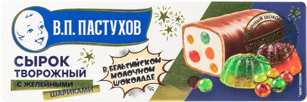 Изображение Сырок 26% в молочном шоколаде ЗГДиОП им.В.П.Пастухова с желейными шариками 36 копеек кор, 40 г