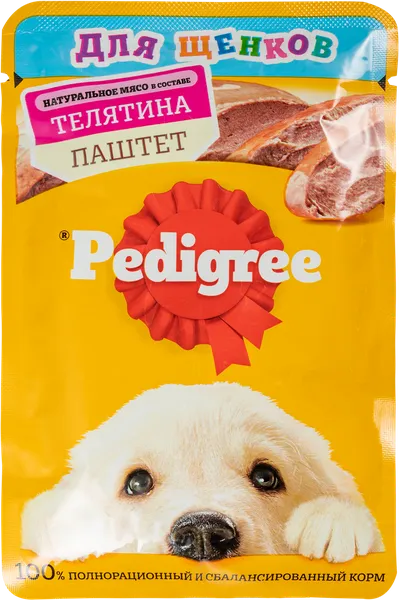Изображение Корм для щенков Педигри телятина паштет Марс м/у, 80 г