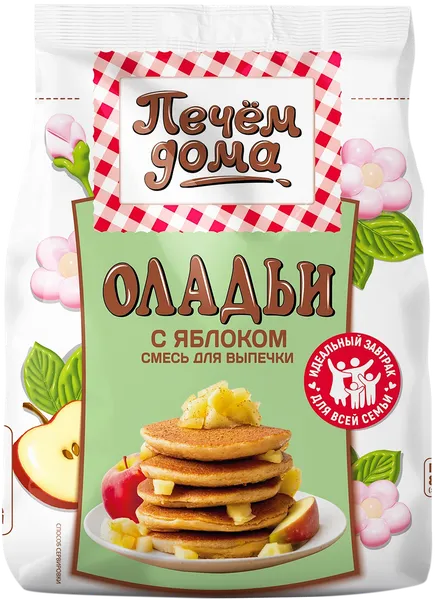 Изображение Смесь для выпечки Печем дома оладьи с яблоком МирФудс м/у, 250 г