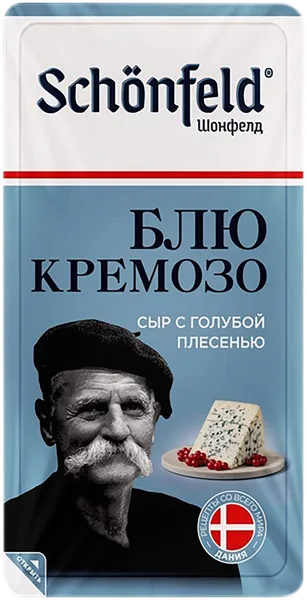 Изображение Сыр 50% с голубой плесенью Шонфелд блю кремозо Лактива п/б, 100 г