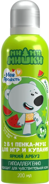 Изображение Пенка-мусс для ванны детская Моя прелесть ми ми мишки цветная Арнест ж/б, 200 мл