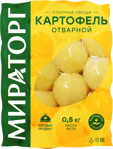 Изображение Корнеплод отварной Мираторг картофель целый Мираторг-Орел ООО м/у, 500 г