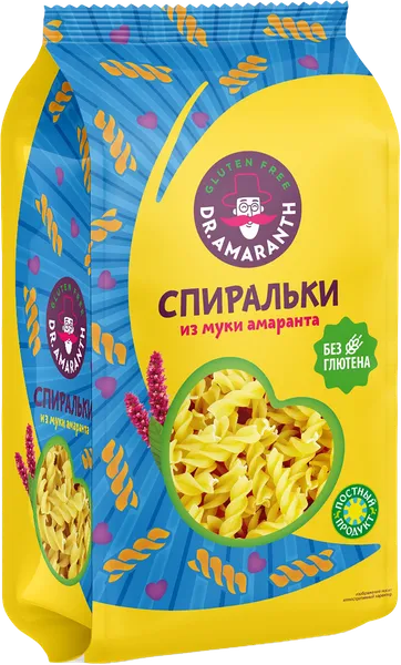 Изображение Макароны из амаранта Др.Амарант спиральки Ди энд Ди м/у, 250 г