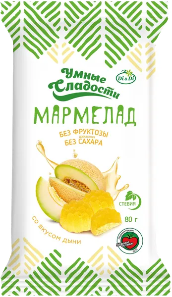 Изображение Мармелад без сахара Умные сладости дыня Ди энд Ди м/у, 80 г