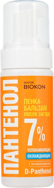 Изображение Пенка после загара Биокон пантенол 7% охлаждающая Биокон п/у, 150 мл
