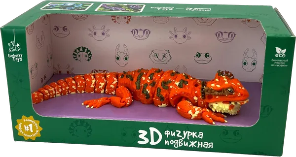 Изображение Фигурка подвижная Фанберри тойз ящерица красная Экспанд Ритейл ООО к/у, 1 шт