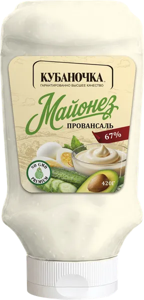 Изображение Майонез 67% Кубаночка провансаль Гранд-Стар п/б, 420 г