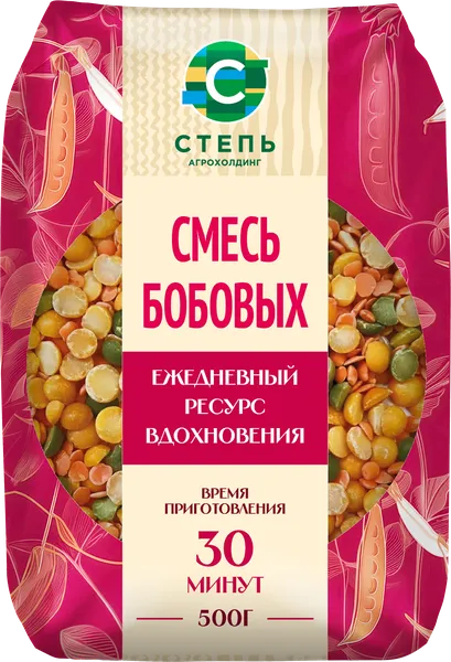 Изображение Смесь бобовая Агрохолдинг Степь Инвестпром-Опт м/у, 500 г