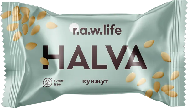Изображение Конфета без сахара Рав лайф халва кунжут РоуЛайф м/у, 16 г