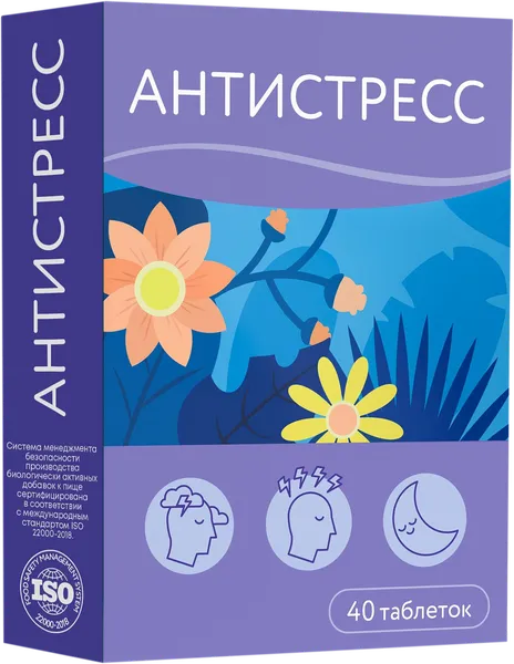 Изображение Комплекс Успокаивающий Миролла антистресс Миролла кор, 40 шт