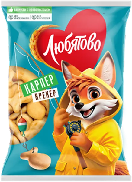 Изображение Крекер Любятово карпер рыбки Любятово м/у, 300 г