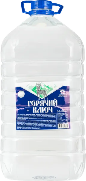 Изображение Вода негаз pH 7,0 Горячий Ключ питьевая Целебные источники п/б, 5 л