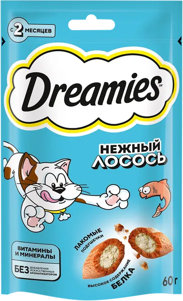 Изображение Лакомство для кошек Дримис подушечки лосось Марс м/у, 60 г