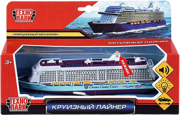 Изображение Игрушка 20см свет, звук Технопарк круизный лайнер Хуада Той п/у, 1 шт