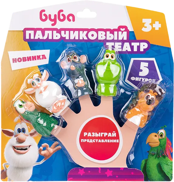 Изображение Игрушка для ванны от 3 лет Капитошка пальчиковый театр буба Шанту Сити к/у, 1 шт
