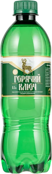 Изображение Вода газ pH 7,0 Горячий Ключ питьевая Целебные источники п/б, 0,5 л