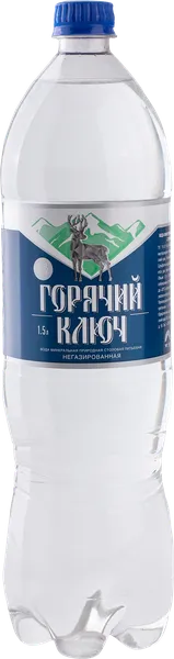 Изображение Вода газ pH 7,0 Горячий Ключ питьевая Целебные источники п/б, 1,5 л