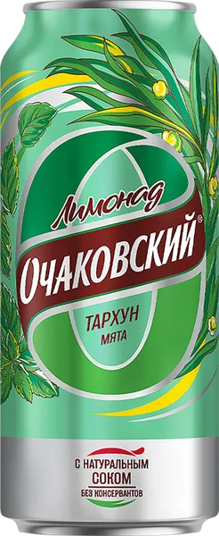 Изображение Напиток газ Очаковский Тархун мята Очаково ж/б, 0,45 л