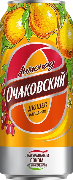 Изображение Напиток газ Очаковский Дюшес барбарис Очаково ж/б, 0,45 л