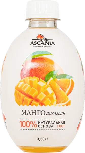 Изображение Напиток газ Аскания манго Апельсин Аскания п/б, 0,33 л