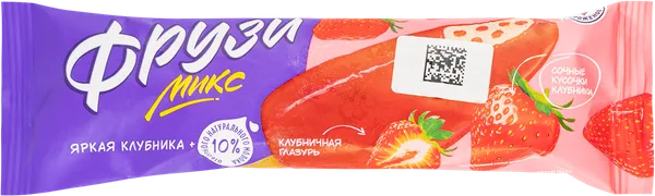 Изображение Мороженое эскимо Фрузи сливочное с клубникой Кубань-Мороженое м/у, 70 г