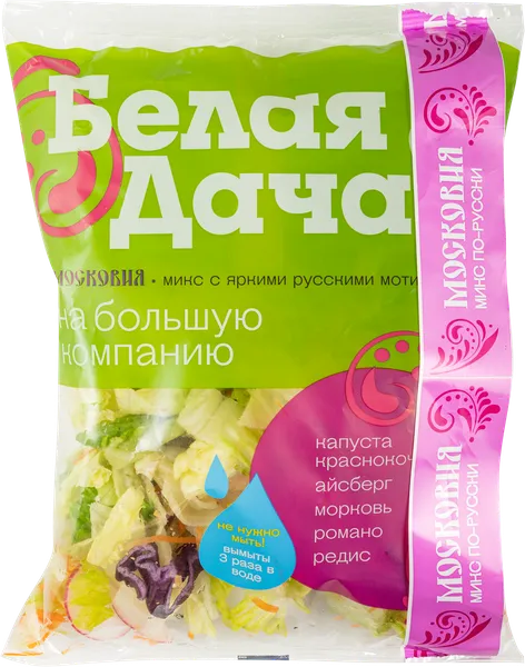 Изображение Смесь Московия Белая дача овощи резаные Белая дача АО м/у, 200 г