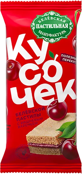 Изображение Пастила Кусочек с вишневым вареньем Белевская пастила м/у, 25 г