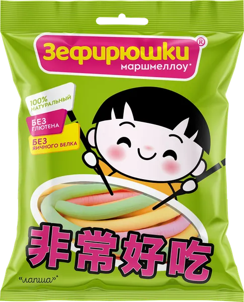 Изображение Зефир маршмеллоу Зефирюшки лапша Сладкая сказка м/у, 40 г