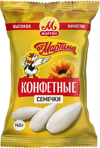 Изображение Семечки подсолнечника От Мартина конфетные Мартин м/у, 140 г