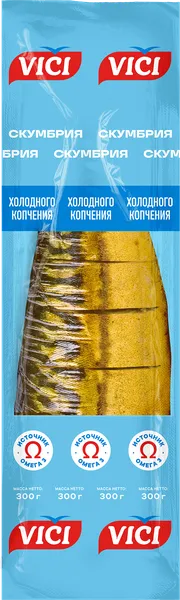 Изображение Рыба б/г х/к ВИЧИ скумбрия кусочки Вичи Русь в/у, 300 г