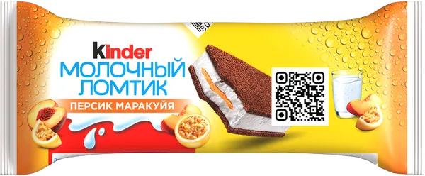 Изображение Пирожное бисквитное Киндер персик маркуйя Эйч энд Эн м/у, 28 г